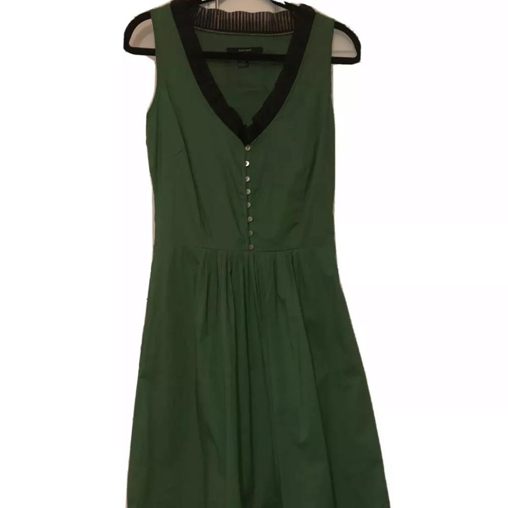 NEW! Zara Green Midi Dress Size M made in Morocco